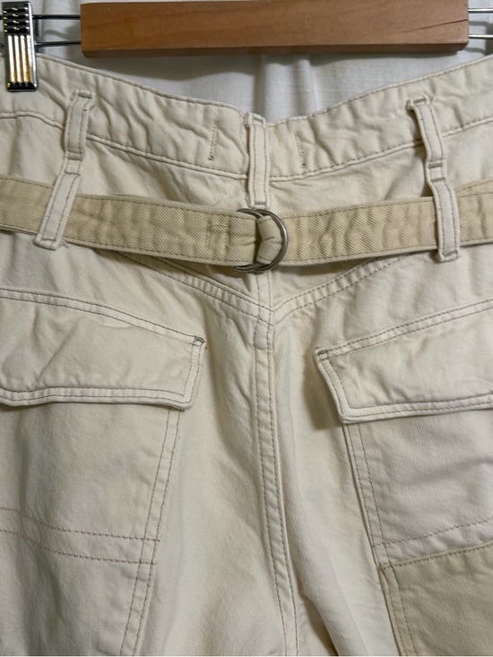 Free People We The Free Waterfalls Baggy Wide-Leg Jeans in Cream Size 30 - Picture 11 of 12